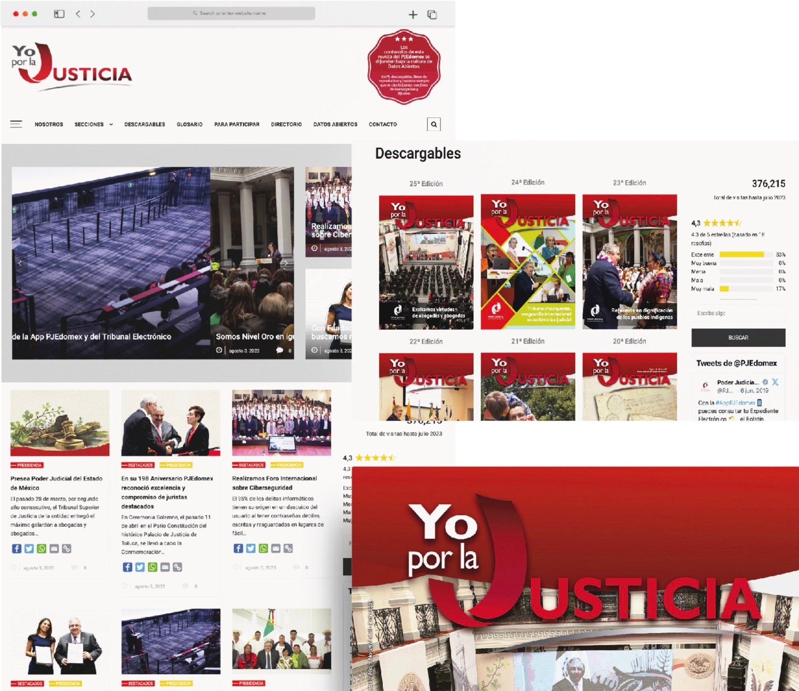 INFOEM reconoció micrositio de Yo por la Justicia